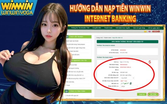 Nạp tiền WinWin bằng Internet Banking